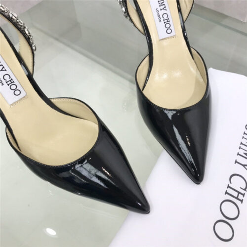 High Quality Luxury Jimmy Choo Rhinestone Heeled Sandals product detail
