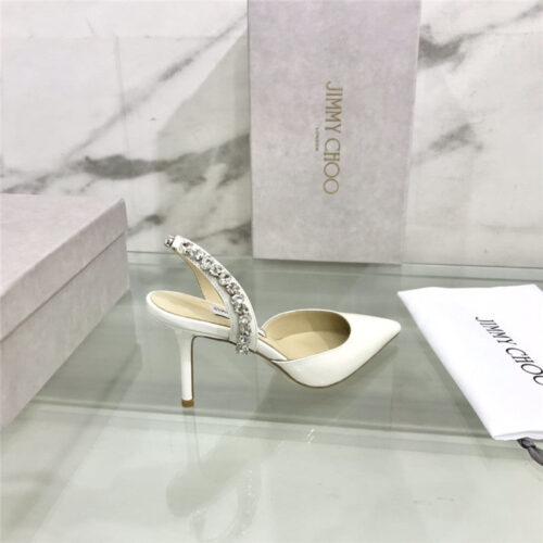 High Quality Luxury Jimmy Choo Rhinestone Heeled Sandals – Style 89143 product detail