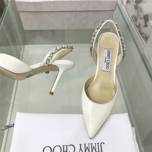 High Quality Luxury Jimmy Choo Rhinestone Heeled Sandals – Style 89143 product detail