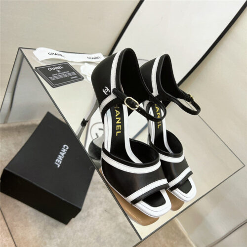High Quality Luxury Chanel High Heel Sandals – Style 17574 alternate view