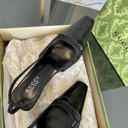 High Quality Luxury Gucci GG Canvas High Heel Sandals – Style 56467 product detail