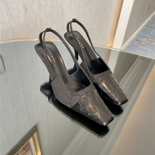 High Quality Luxury Gucci GG Canvas High Heel Sandals – Style 56467