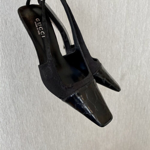 High Quality Luxury Gucci GG Canvas High Heel Sandals – Style 56467 product detail