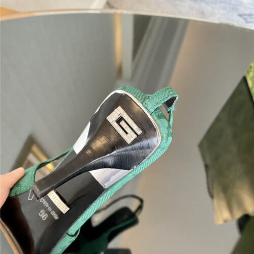High Quality Luxury Gucci GG Canvas High Heel Sandals product detail