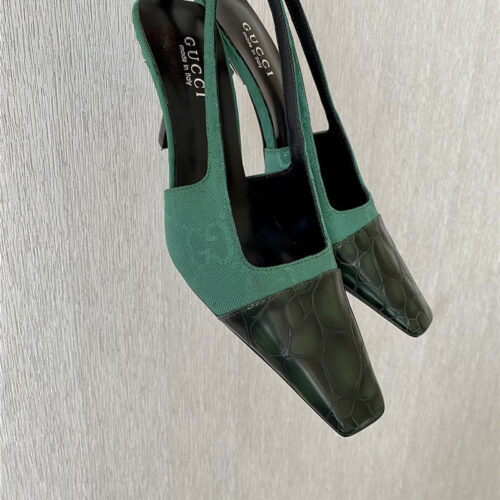 High Quality Luxury Gucci GG Canvas High Heel Sandals product detail