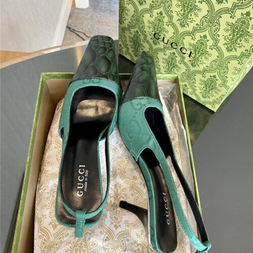 High Quality Luxury Gucci GG Canvas High Heel Sandals product detail