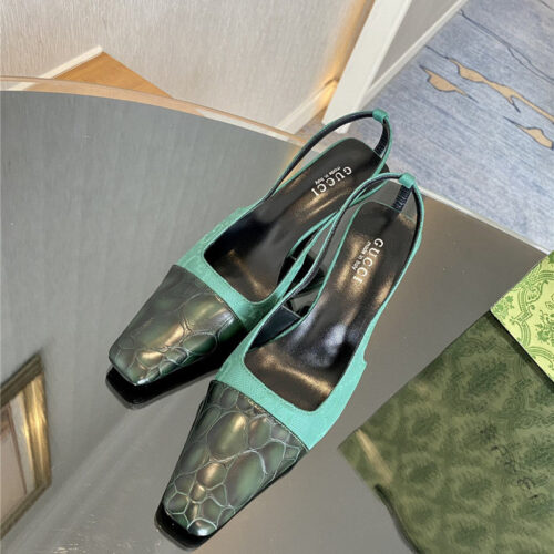 High Quality Luxury Gucci GG Canvas High Heel Sandals product detail