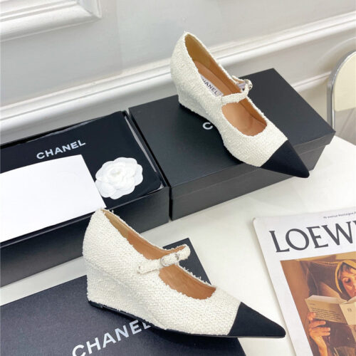 High Quality Luxury Chanel Wedge Sandals alternate view