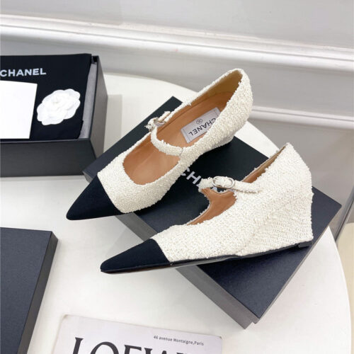 High Quality Luxury Chanel Classic Wedge Heels product detail