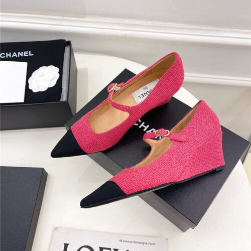High Quality Luxury Chanel Wedge Sandals – Style 38502 product detail