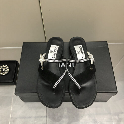 High Quality Luxury Chanel Chain Flat Sandals – Style 92070 alternate view