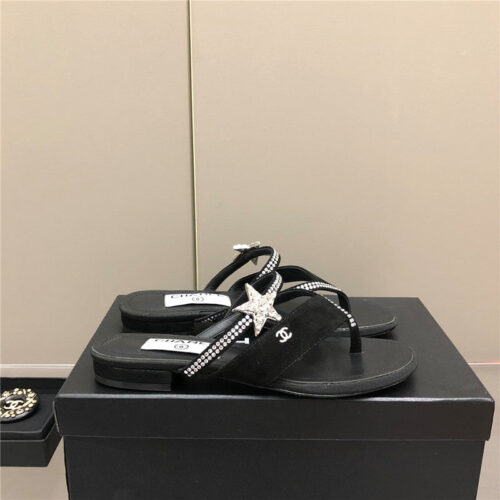 High Quality Luxury Chanel Chain Flat Sandals – Style 92070 product detail