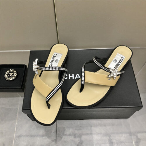 High Quality Luxury Chanel Chain Flat Sandals – Style 28230 product detail