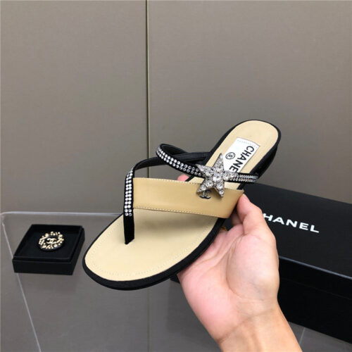 High Quality Luxury Chanel Chain Flat Sandals – Style 28230 product detail