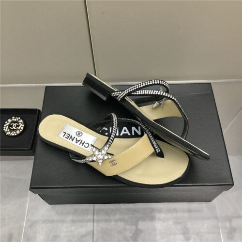 High Quality Luxury Chanel Chain Flat Sandals – Style 28230 product detail