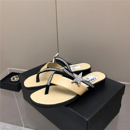 High Quality Luxury Chanel Chain Flat Sandals – Style 28230