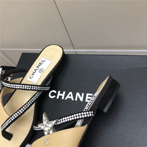 High Quality Luxury Chanel Chain Flat Sandals – Style 28230 product detail