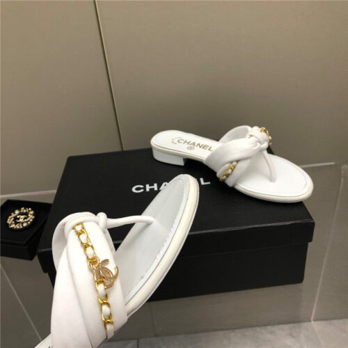 High Quality Luxury Chanel Chain Flat Sandals – Style 97158 product detail