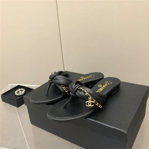 High Quality Luxury Chanel Chain Flat Sandals – Style 33318