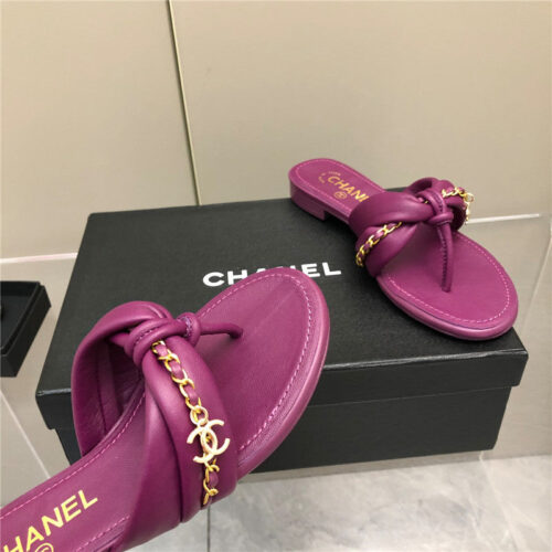 High Quality Luxury Chanel Chain Flat Sandals product detail