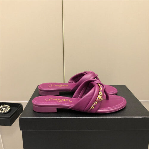 High Quality Luxury Chanel Chain Flat Sandals product detail