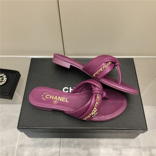High Quality Luxury Chanel Chain Flat Sandals product detail