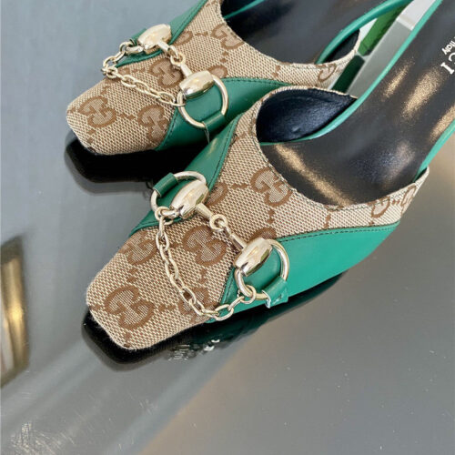 High Quality Luxury Gucci GG Canvas High Heel Sandals – Style 25395 product detail