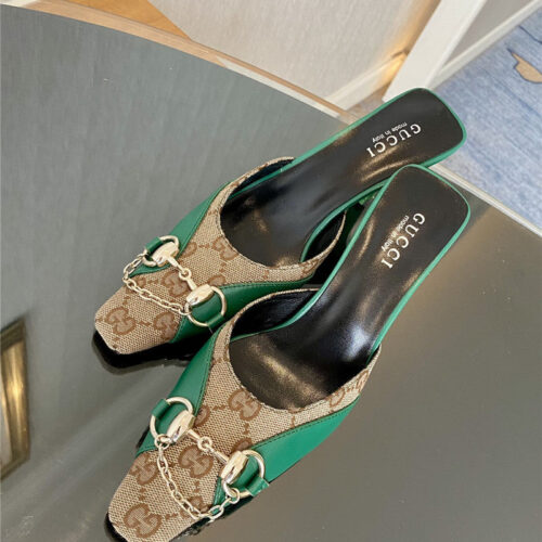 High Quality Luxury Gucci GG Canvas High Heel Sandals – Style 25395 product detail