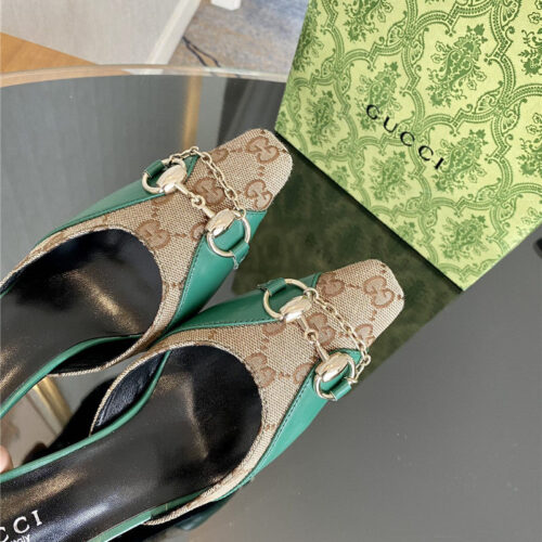 High Quality Luxury Gucci GG Canvas High Heel Sandals – Style 25395 product detail