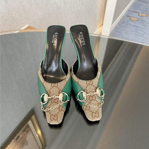 High Quality Luxury Gucci GG Canvas High Heel Sandals – Style 25395 alternate view