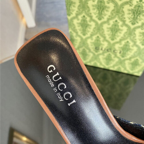 High Quality Luxury Gucci GG Canvas High Heel Sandals – Style 27091 product detail