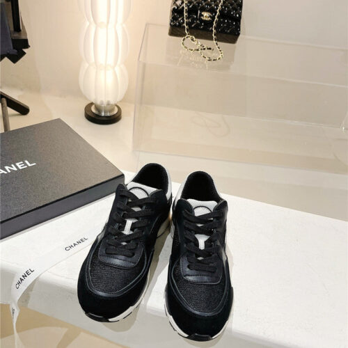 High Quality Luxury Chanel Logo Sneakers Womens alternate view