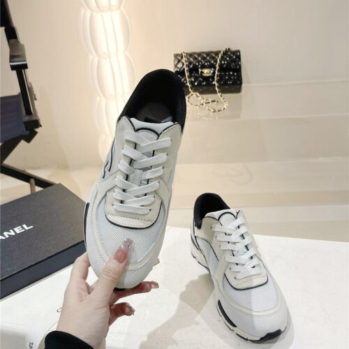 High Quality Luxury Chanel Logo Sneakers Womens – Style 43718 product detail