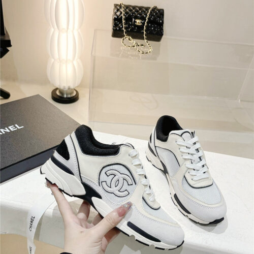 High Quality Luxury Chanel Logo Sneakers Womens – Style 43718 product detail