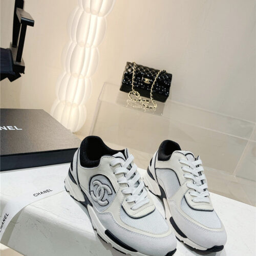 High Quality Luxury Chanel Logo Sneakers Womens – Style 43718