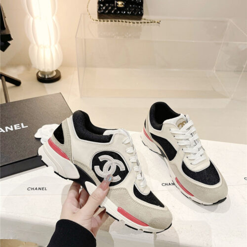 High Quality Luxury Chanel Logo Sneakers Womens – Style 47110 product detail