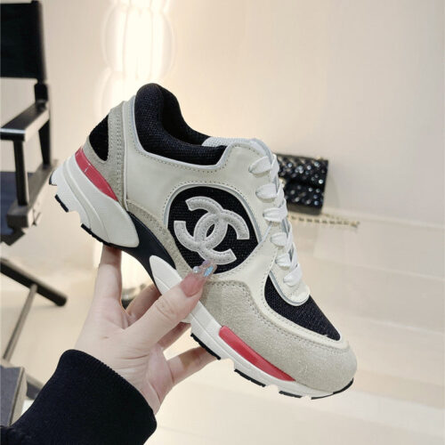 High Quality Luxury Chanel Logo Sneakers Womens – Style 47110 product detail