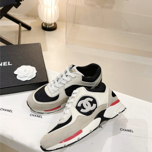 High Quality Luxury Chanel Logo Sneakers Womens – Style 47110 product detail