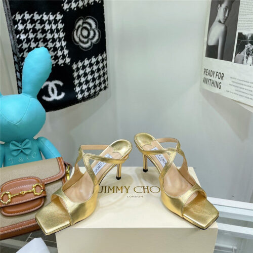 High Quality Luxury Jimmy Choo Heeled Satin Sandals – Style 68919 product detail