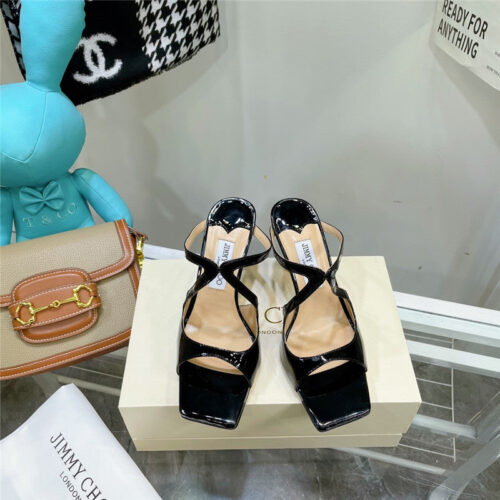 High Quality Luxury Jimmy Choo Heeled Satin Sandals – Style 85879 alternate view