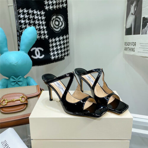 High Quality Luxury Jimmy Choo Heeled Satin Sandals – Style 85879