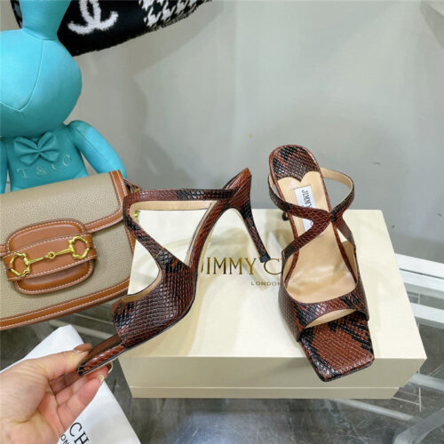 High Quality Luxury Jimmy Choo Heeled Satin Sandals – Style 37303 product detail