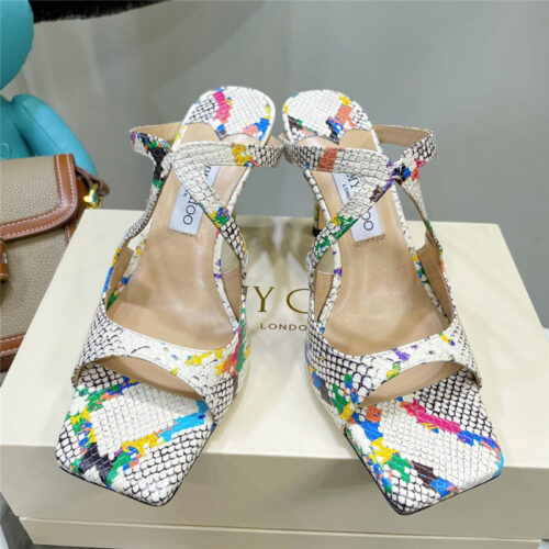 High Quality Luxury Jimmy Choo Heeled Satin Sandals product detail