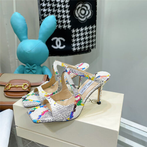 High Quality Luxury Jimmy Choo Heeled Satin Sandals alternate view