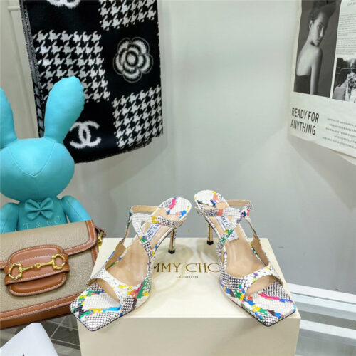 High Quality Luxury Jimmy Choo Heeled Satin Sandals product detail