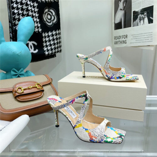 High Quality Luxury Jimmy Choo Heeled Satin Sandals product detail