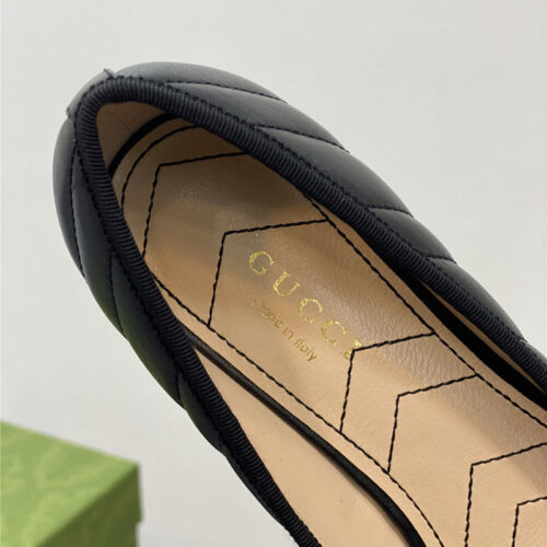 High Quality Luxury Gucci Bow Loafers Ballet Shoes product detail