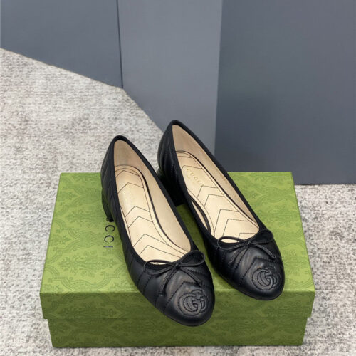High Quality Luxury Gucci Bow Loafers Ballet Shoes