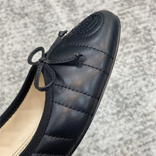 High Quality Luxury Gucci Bow Loafers Ballet Shoes product detail