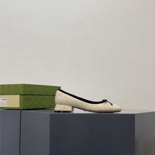 High Quality Luxury Gucci Bow Loafers Ballet Shoes – Style 32499 product detail